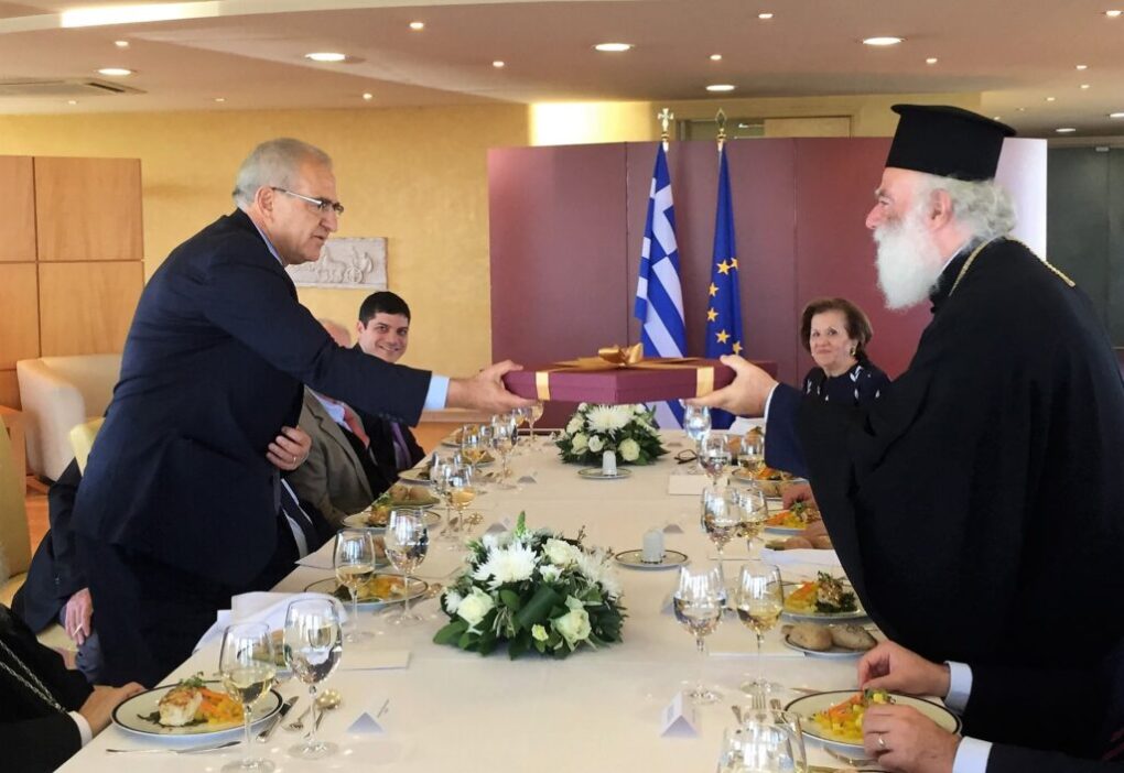 Γεύμα προς τιμήν του Πατριάρχη Θεόδωρου παρέθεσε ο Αντ. Διαματάρης