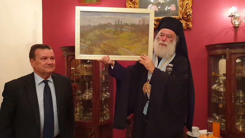 To δώρο του Πρέσβη της Ουκρανίας στο Κάιρο στον Πατριάρχη Θεόδωρο (Video)