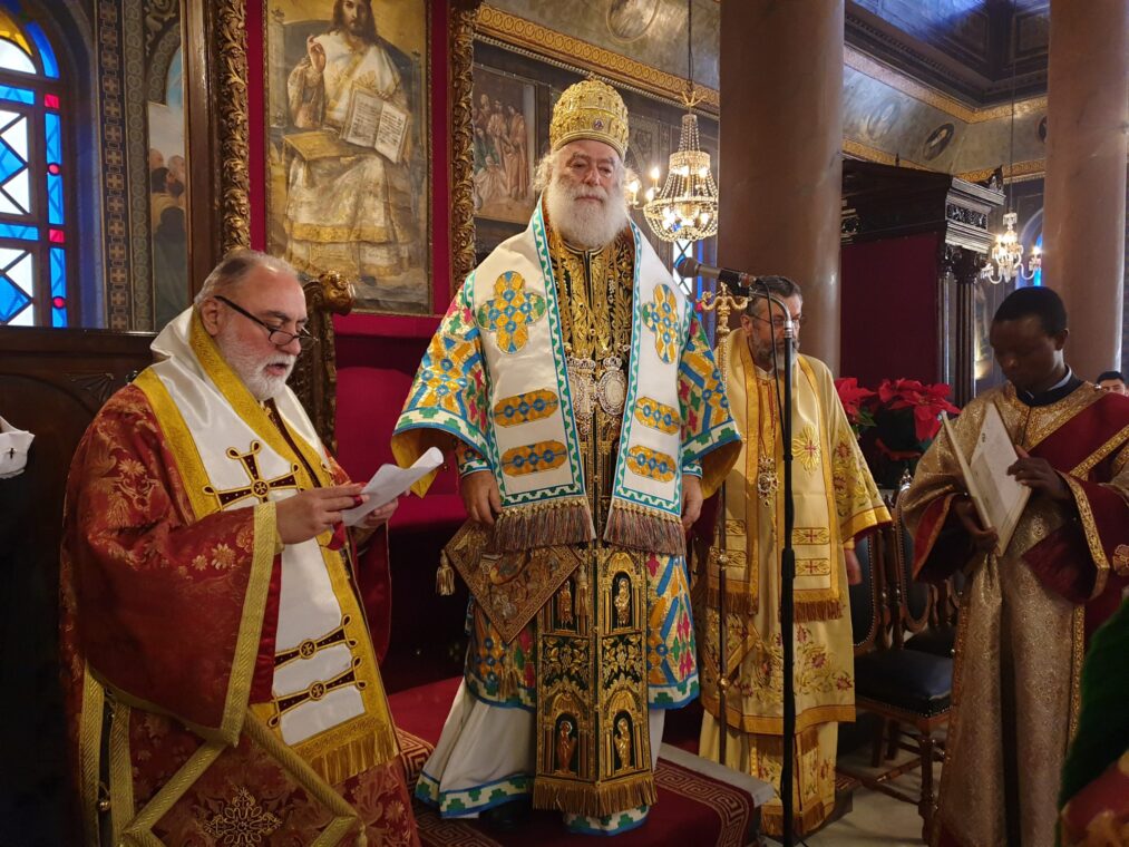 O Πατριάρχης Θεόδωρος στο Κάιρο στις 5 Ιανουαρίου