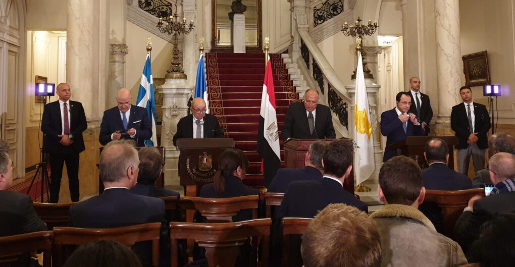 Πενταμερής – Κάιρο: Ναι στην πολιτική λύση της λιβυκής κρίσης, είπαν Ελλάδα, Αιγύπτος, Κύπρος, Γαλλία και η Ιταλία ως παρατηρήτρια (Video)