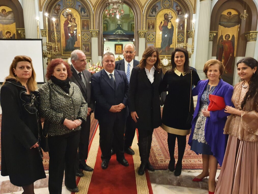 Η Nαμπίλα Mάκραμ στον Ι.Ν Αγ. Κων/νου: «Είμαι υπερήφανη που οι Ελληνοαιγύπτιοι παραμένουν στην Αίγυπτο» (Videos / Photos)
